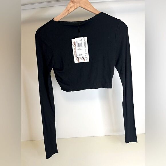 NWT- Naked Wardrobe Long Sleeve Crop- Large - Picture 2 of 4